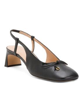 ODISSI Made In Spain Leather Slingback Heels